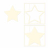 Piatek13 Light Chipboard Embellishments DECO BASE STAR