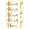 Piatek13 Light Chipboard Embellishments ALBUM