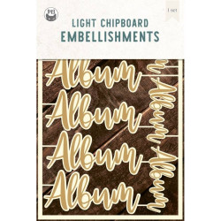 Piatek13 Light Chipboard Embellishments ALBUM