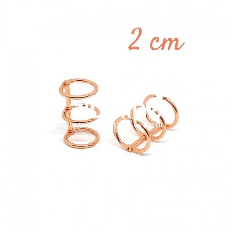 Album Binder Rings Rame/Oro Rosa 2cm