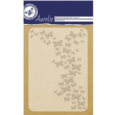 Aurelie Butterfly Dreams Background Embossing Folder 