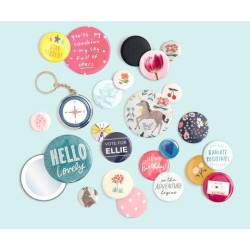 Button Press Bulk Refill Pack MEDIUM 37mm We R Memory Keepers