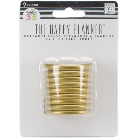 Happy Planner Medium Disc GOLD 1,25'' 9pz