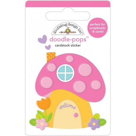 Doodlebug Doodle-Pops 3D Stickers Fairy House