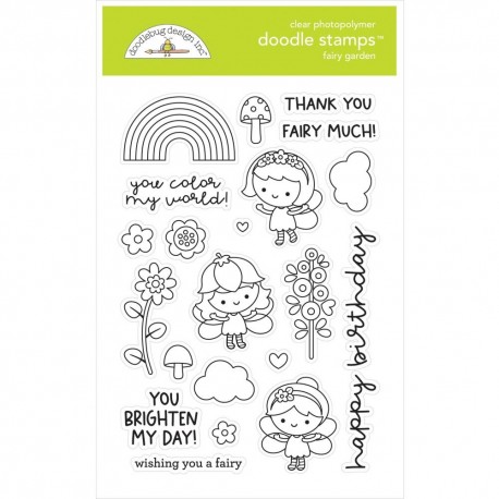 Doodlebug Design Fairy Garden Doodle Stamps