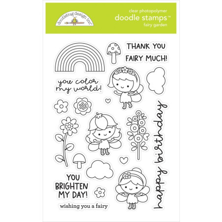Doodlebug Design Fairy Garden Doodle Stamps