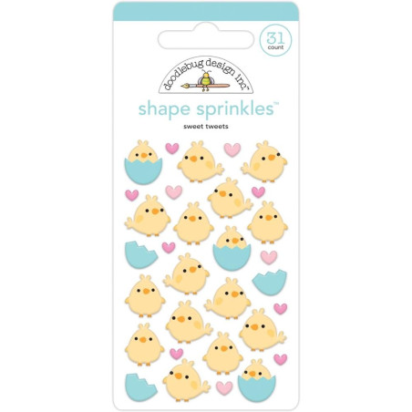 Doodlebug Design Sweet Tweets Shape Sprinkles