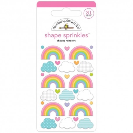 Doodlebug Design Chasing Rainbows Shape Sprinkles