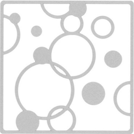 Memory Place Bubble Frame Layout Chipboard