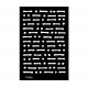 YupplaCraft BLACK Stencil - Messaggio In Codice