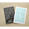 YupplaCraft BLACK Stencil - Messaggio In Codice