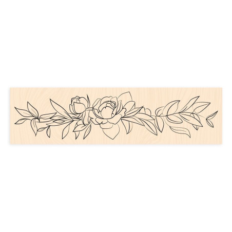 Les Ateliers de Karine Bienvenue Chez Moi Délicate Wooden Stamp