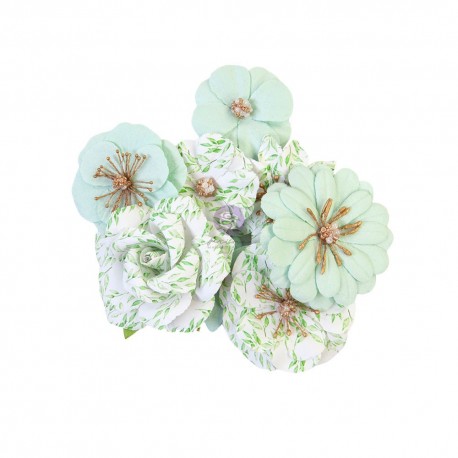 Prima Marketing Watercolor Floral Flowers Minty Water