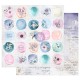 Prima Marketing Watercolor Floral Paper Pad FOILED 30x30cm