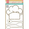 Marianne Design Craft Stencil Chefs hat & utensils