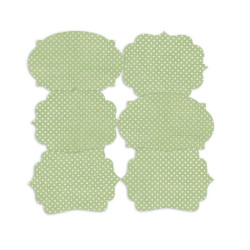 Piatek Decorative Tags Stitched With Love 04 6pz