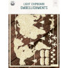 Piatek13 Light Chipboard Embellishments WORLD MAP