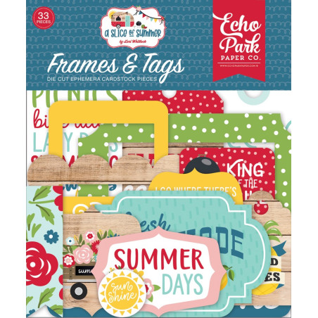 Echo Park A Slice Of Summer Boy Frames & Tags 33pz
