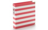 6x8 SN@P! Designer Binder Red Stripe