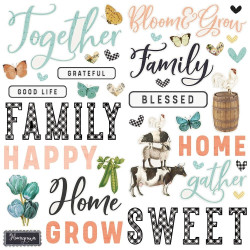 Simple Stories Simple Vintage Farmhouse Garden Foam Stickers