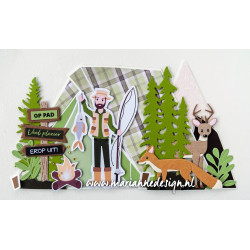 Marianne Design Craft Stencils Tent by Marleen