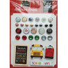 Echo Park I Love School Adhesive Brads 25pz+4 Chipboard