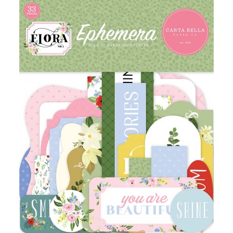 Carta Bella Flora No.4 Ephemera 33pz