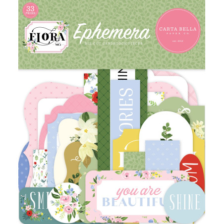 Carta Bella Flora No.4 Ephemera 33pz