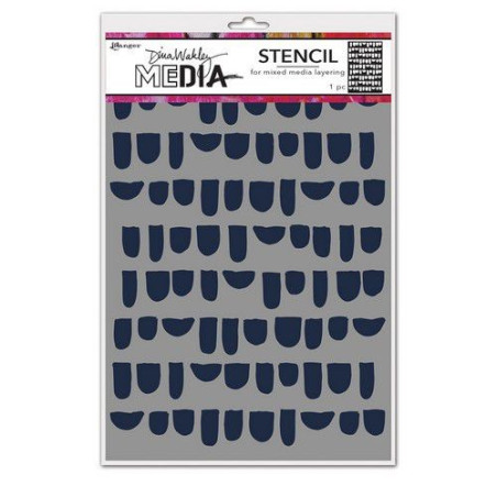 Ranger Dina Wakley Media Stencil Bumps