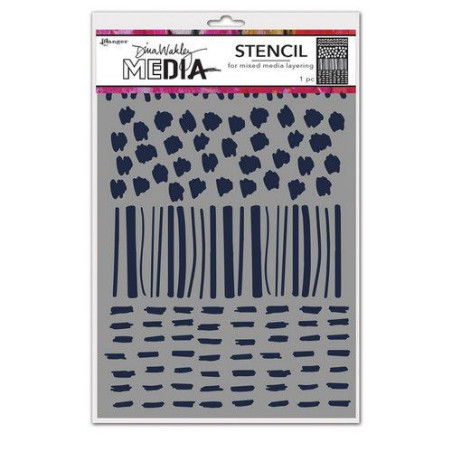 Ranger Dina Wakley Media Stencil Marks