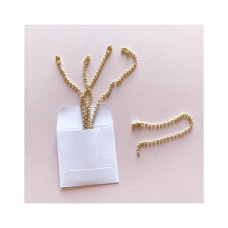 5 Catenelle ORO con Connettori 10cm