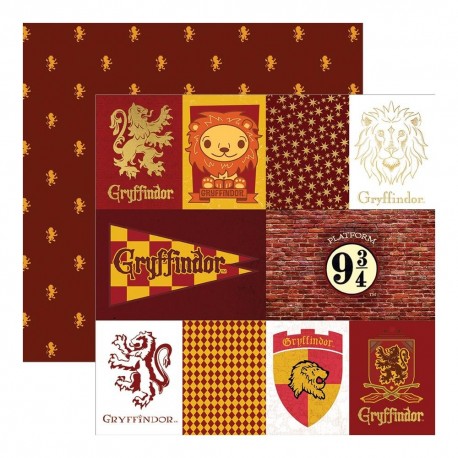 Harry Potter Gryffindor House Tag Double-Sided Paper FOIL 30x30cm