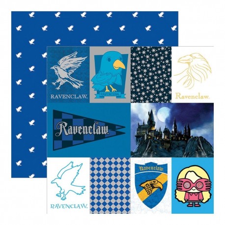 Harry Potter Ravenclaw Double-Sided Paper FOIL 30x30cm