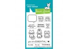 LAWN FAWN Say What? Masked Critters Clear Stamp
