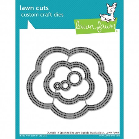 LAWN FAWN Outside In Stitched Thought Bubble Stack Cuts