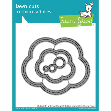 LAWN FAWN Outside In Stitched Thought Bubble Stack Cuts