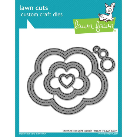 LAWN FAWN Stitched Thought Bubble Frames Cuts