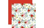 Carta Bella Flora No. 4 Bold Large Floral Double-Sided Cardstock 30x30cm