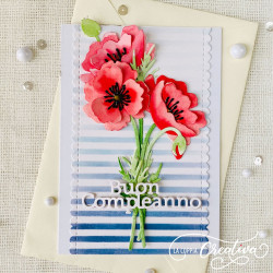 La Coppia Creativa Fustelle BUON COMPLEANNO CON FIORI