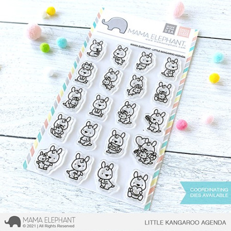 Mama Elephant LITTLE KANGAROO AGENDA Clear Stamp