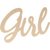 Scritta GIRL Cartonlegno 25x15cm