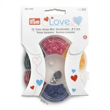 Prym Love Kit 72 Mini Bottoni a Pressione