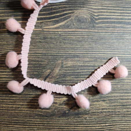 Bordura PomPon Rosa h2cm