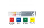 ZIG Clean Colors Real Brush Set 4 Pure Colours RB-6000AT/4VC