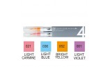 ZIG Clean Colors Real Brush Set 4 Pale Colours RB-6000AT/4VA