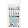 ZIG Clean Colors Real Brush Set 6 RB-6000AT/6VA