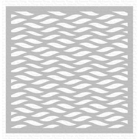My Favorite Things Stencil Wavy Lines