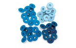 40 Eyelets Wide Blue We R Memory Keepers
