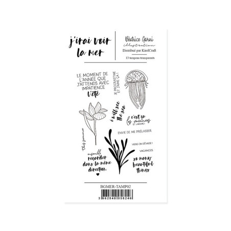Beatrice Garni J'irai Voir la Mer Clear Stamp 2