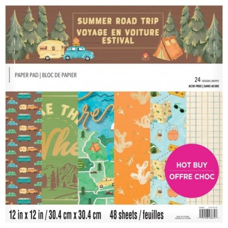 Craft Smith Summer Road Trip Paper Pad 30x30cm